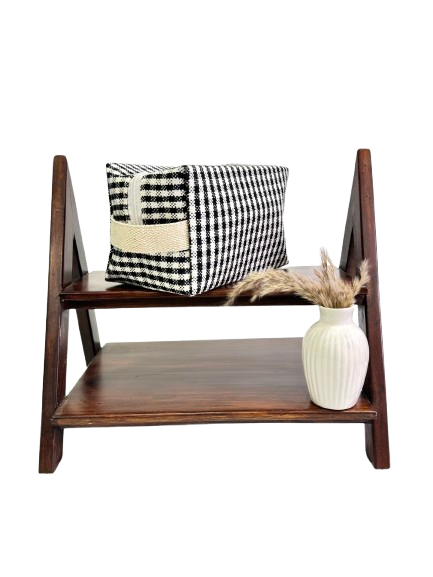 BW Checks Vanity Pouch