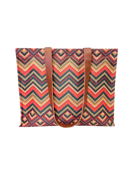 ZigZag Weave Box Tote Bag