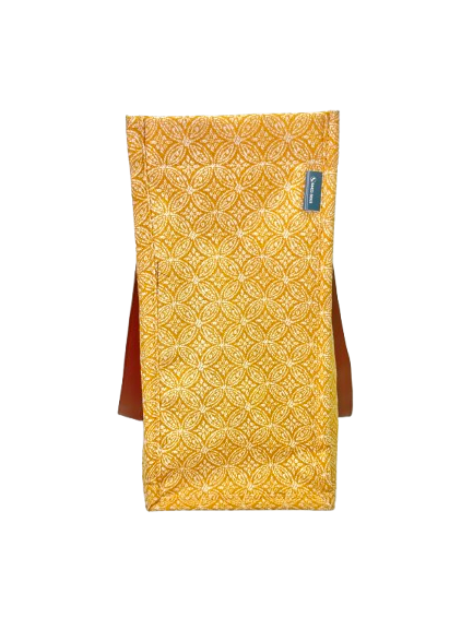 Yellow Circle Box Tote Bag