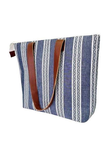 Chambray Office Tote