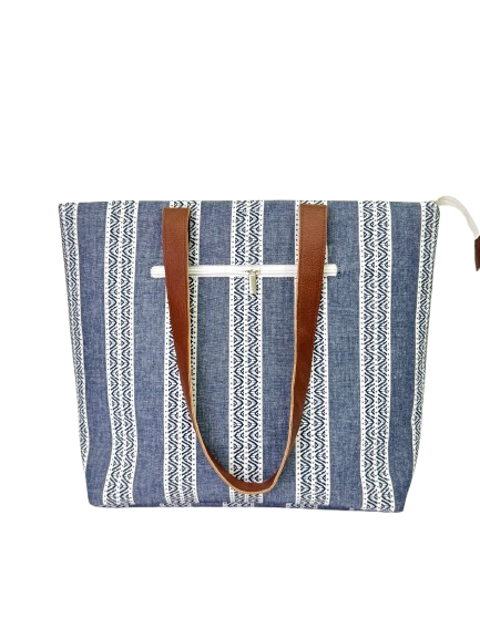 Chambray Office Tote