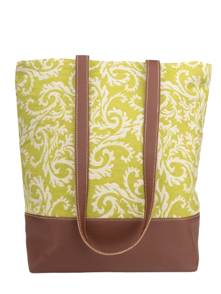 Lime Lace Patch Tote