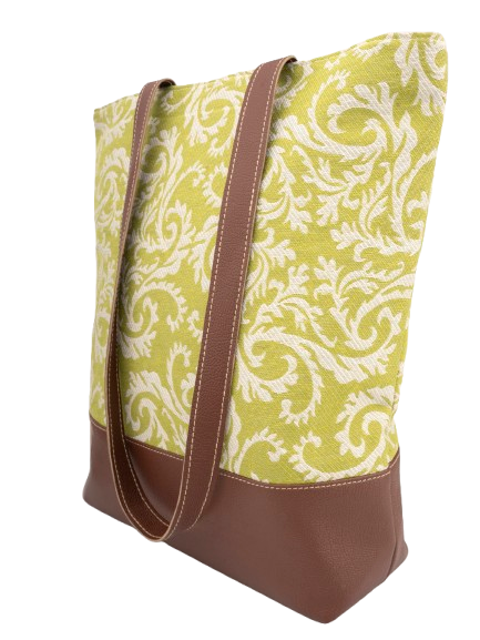 Lime Lace Patch Tote