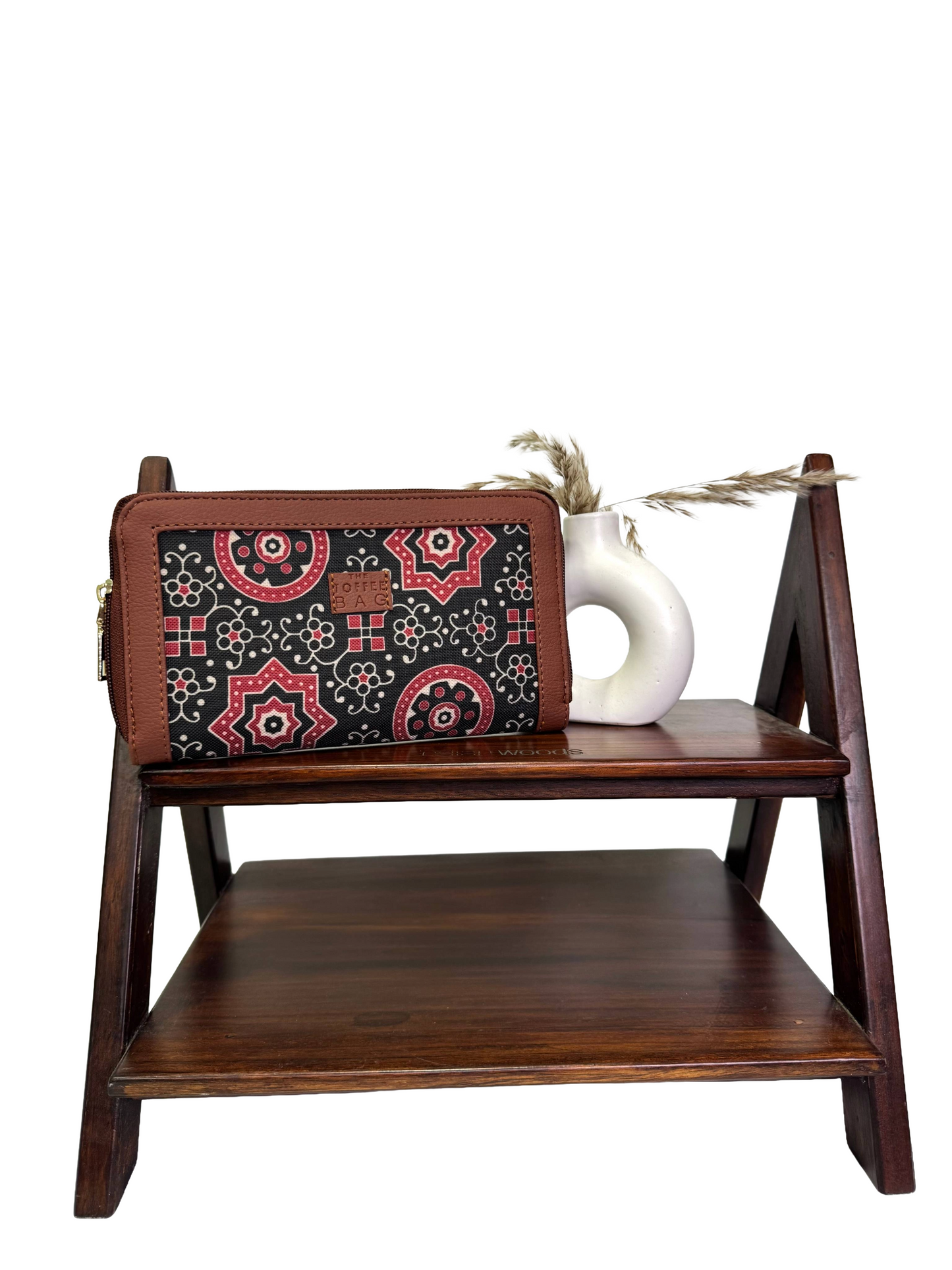 Traditional Ajrakh Bloom Classic Clutch Wallet