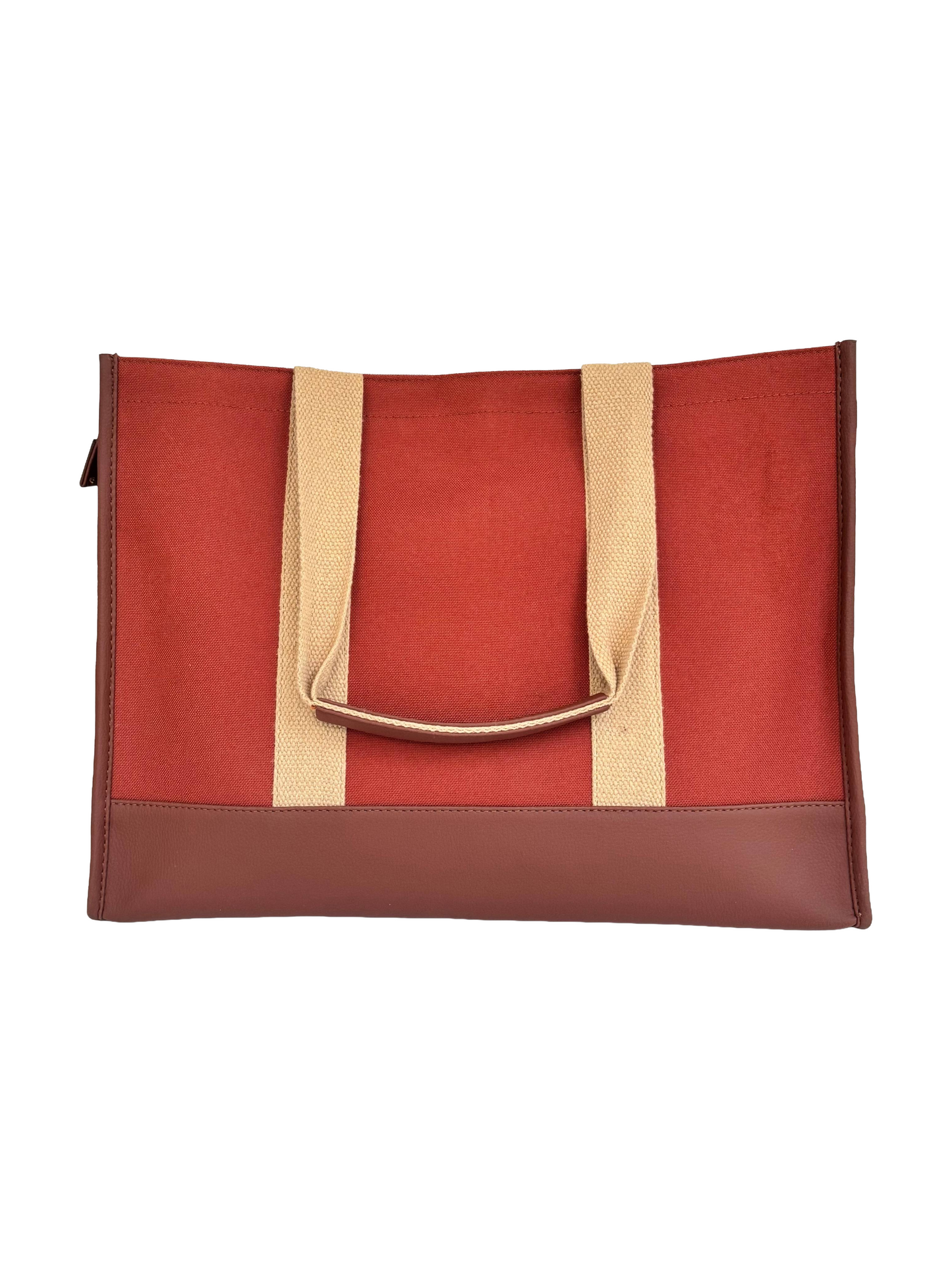 Rust Orange Office Tote