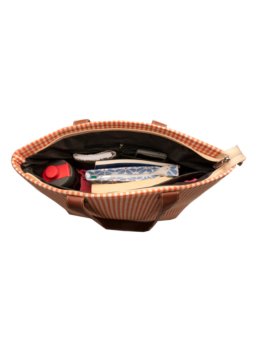 Chambray Office Tote