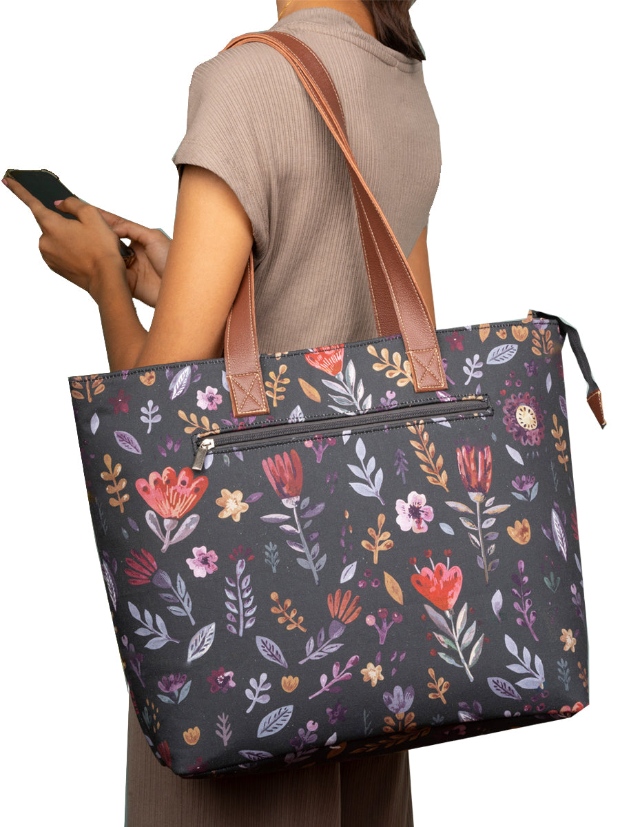 Hand Painted Office Tote