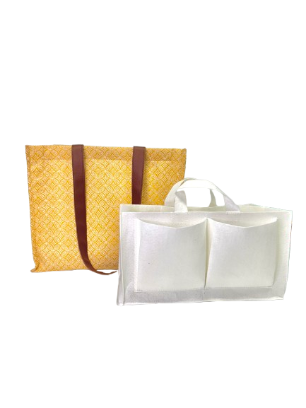 Yellow Circle Mommy Bag