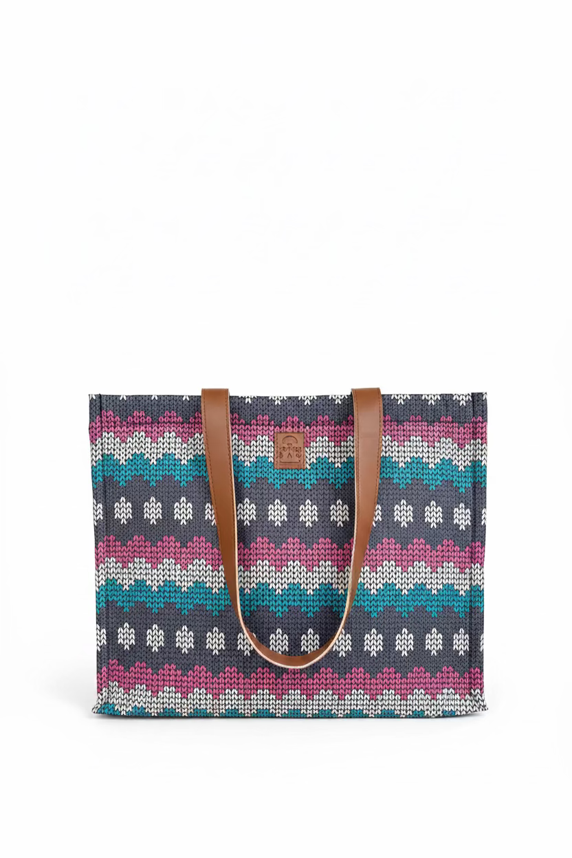 Box Tote - Knitted Weave