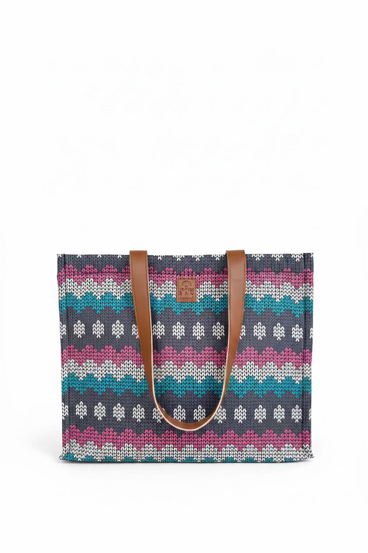 Box Tote - Knitted Weave