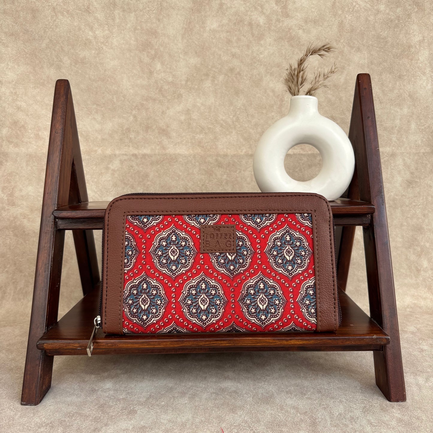 Ajrakh Bloom Classic Clutch Wallet