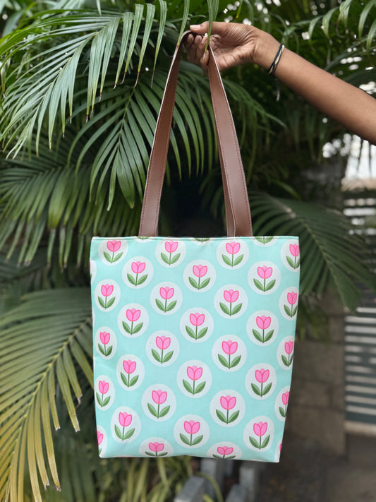 Petal Dots Tote Bag