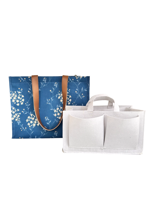 Mommy Bag - Indigo Bloom