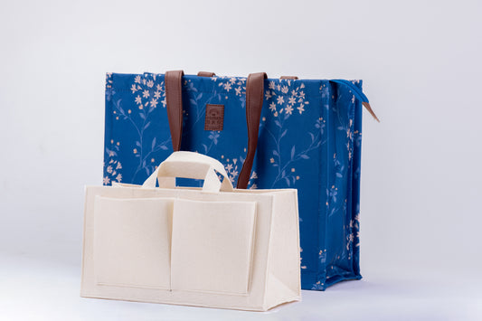 Mommy Bag - Indigo Bloom