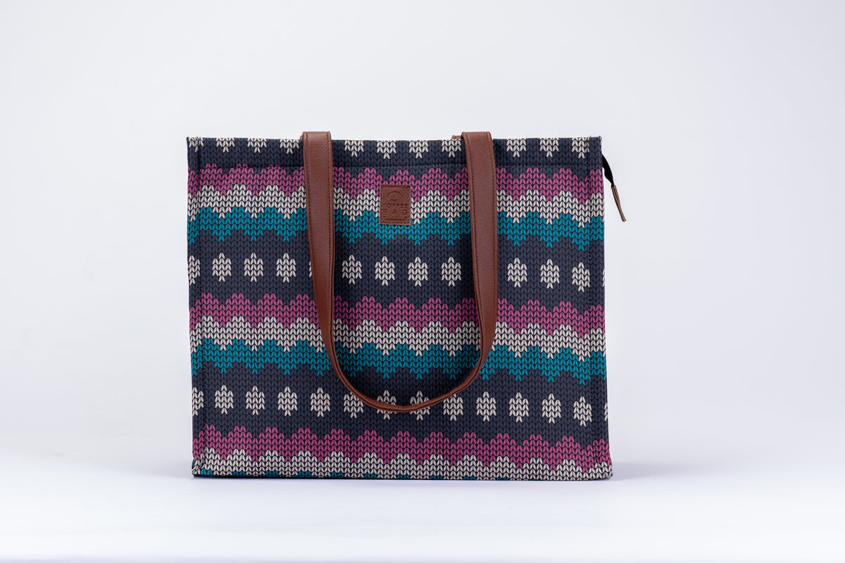 Box Tote - Knitted Weave