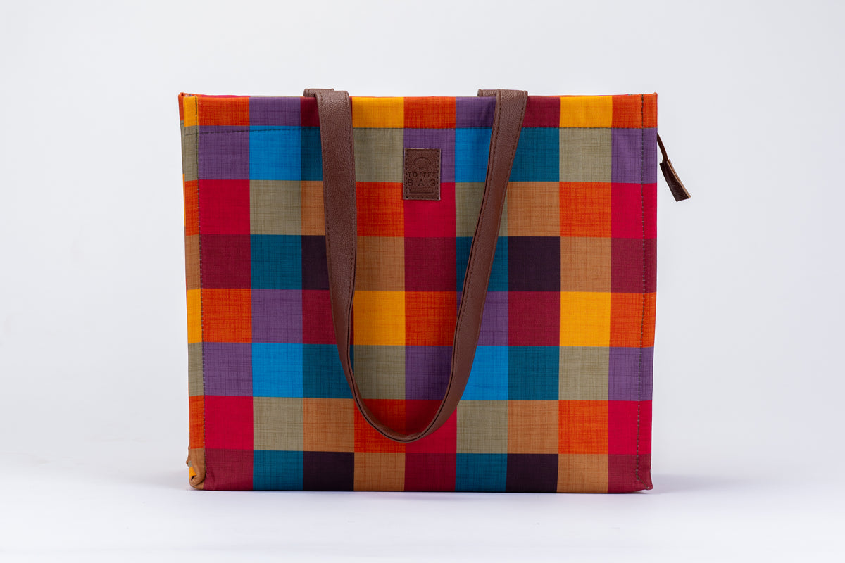 Box Tote Bag – Madras Kattam