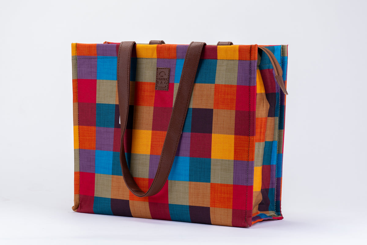 Box Tote Bag – Madras Kattam