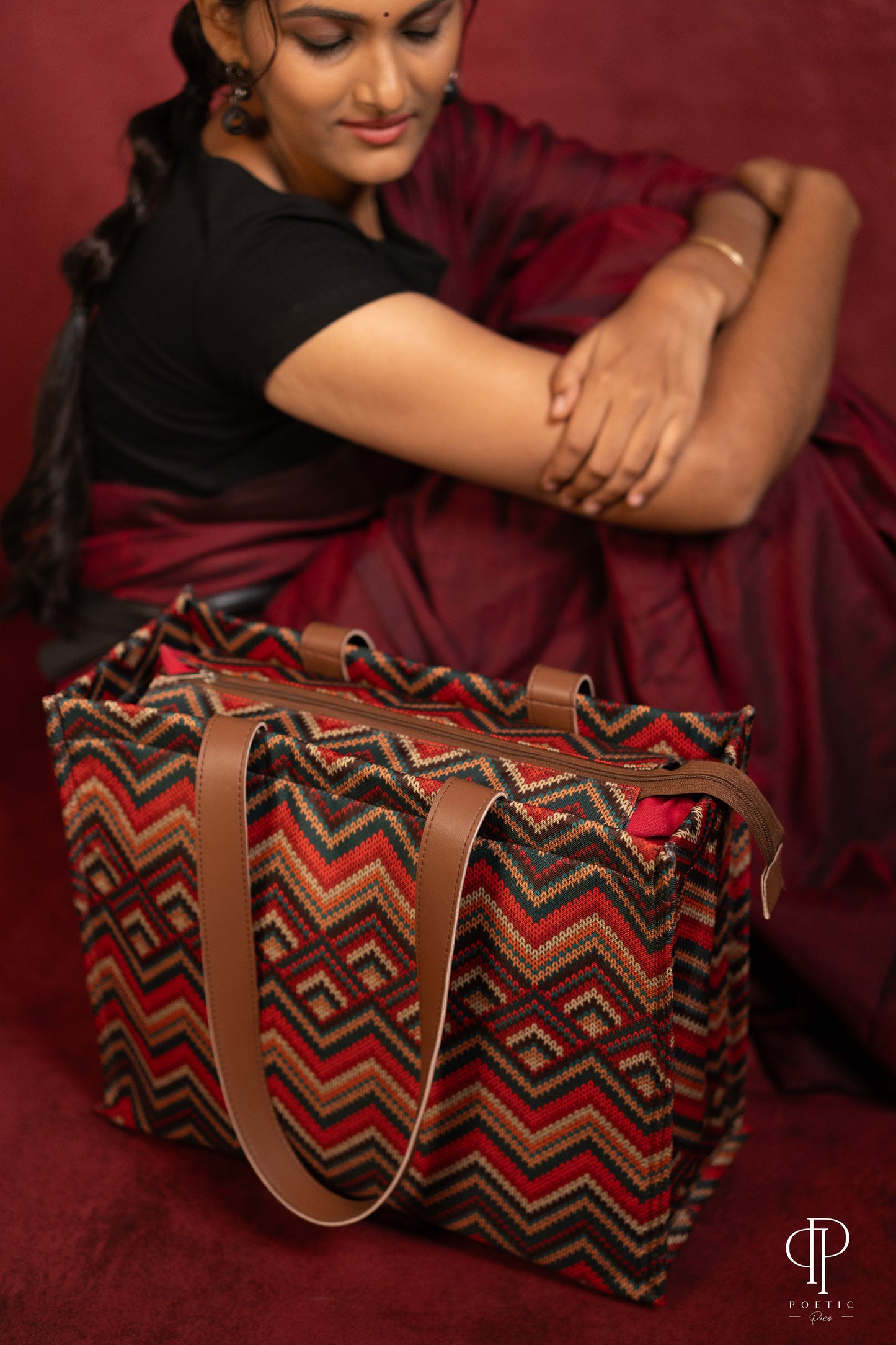 ZigZag Weave Mommy Bag