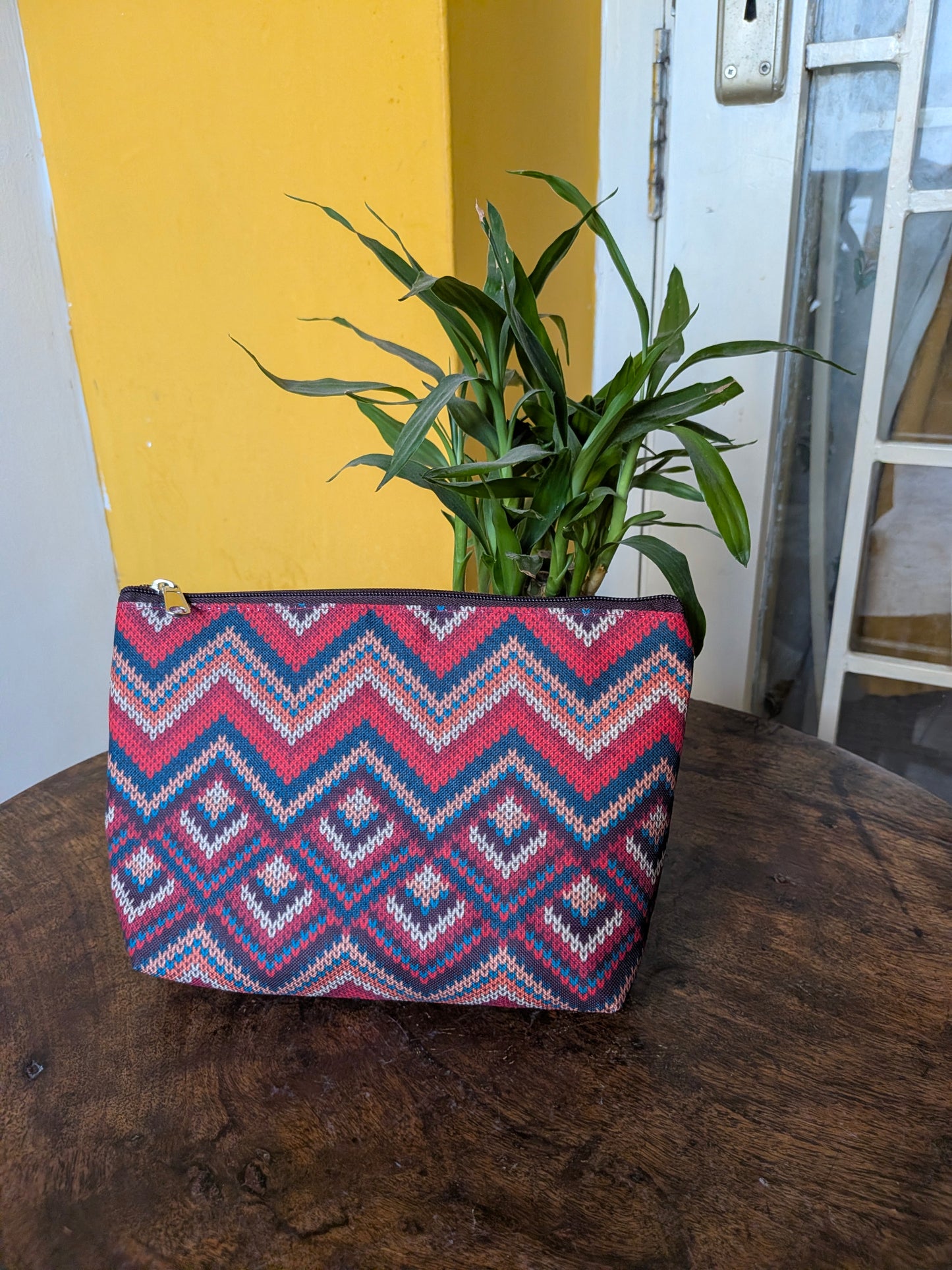 Combo Pouch - Zigzag Weave