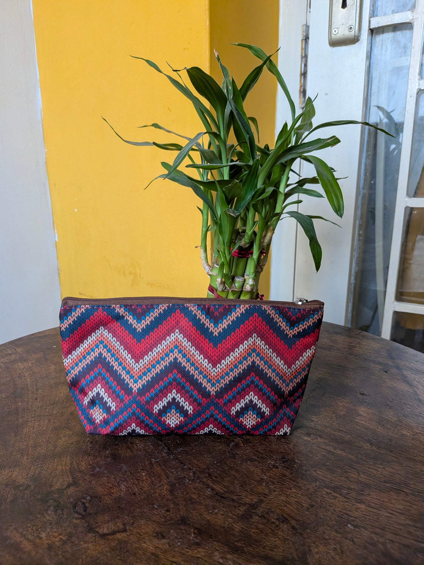 Combo Pouch - Zigzag Weave