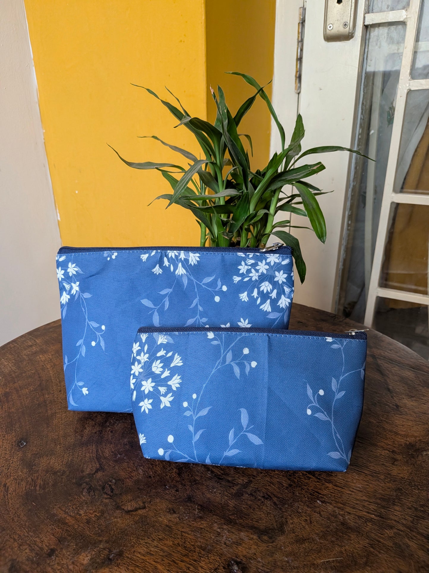 Combo Pouch - Indigo Bloom