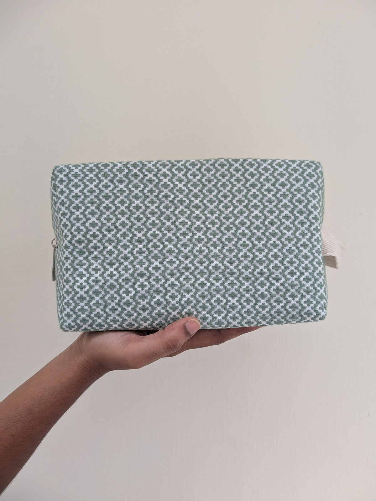 Vanity Pouch – Sage Mosaic