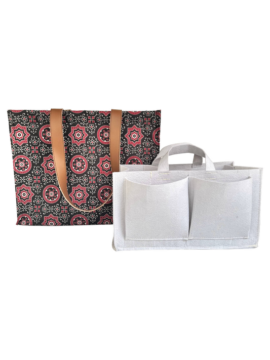 Traditional Ajrakh Mommy Bag