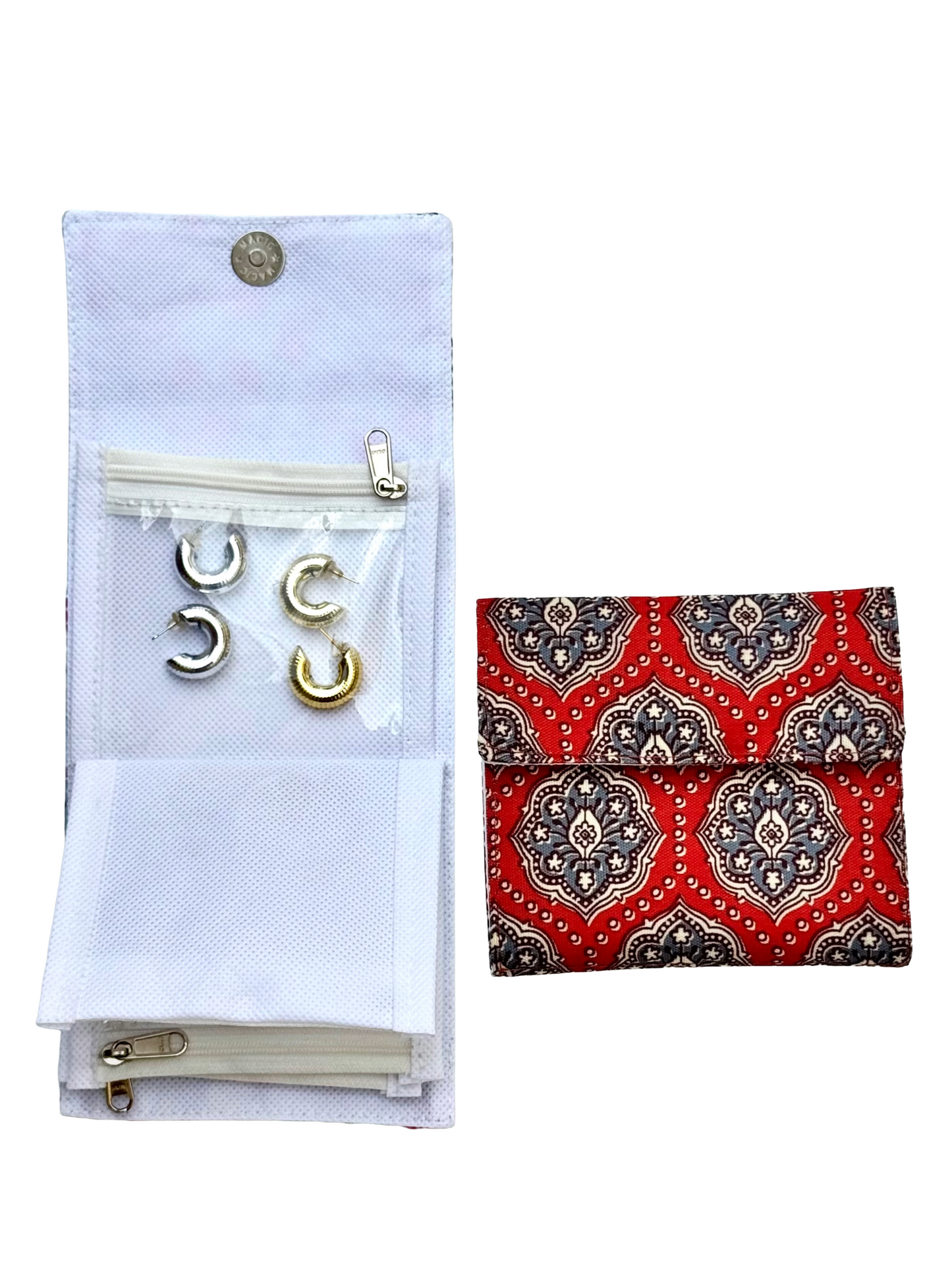 Ajrakh Bloom Jewel Pouch