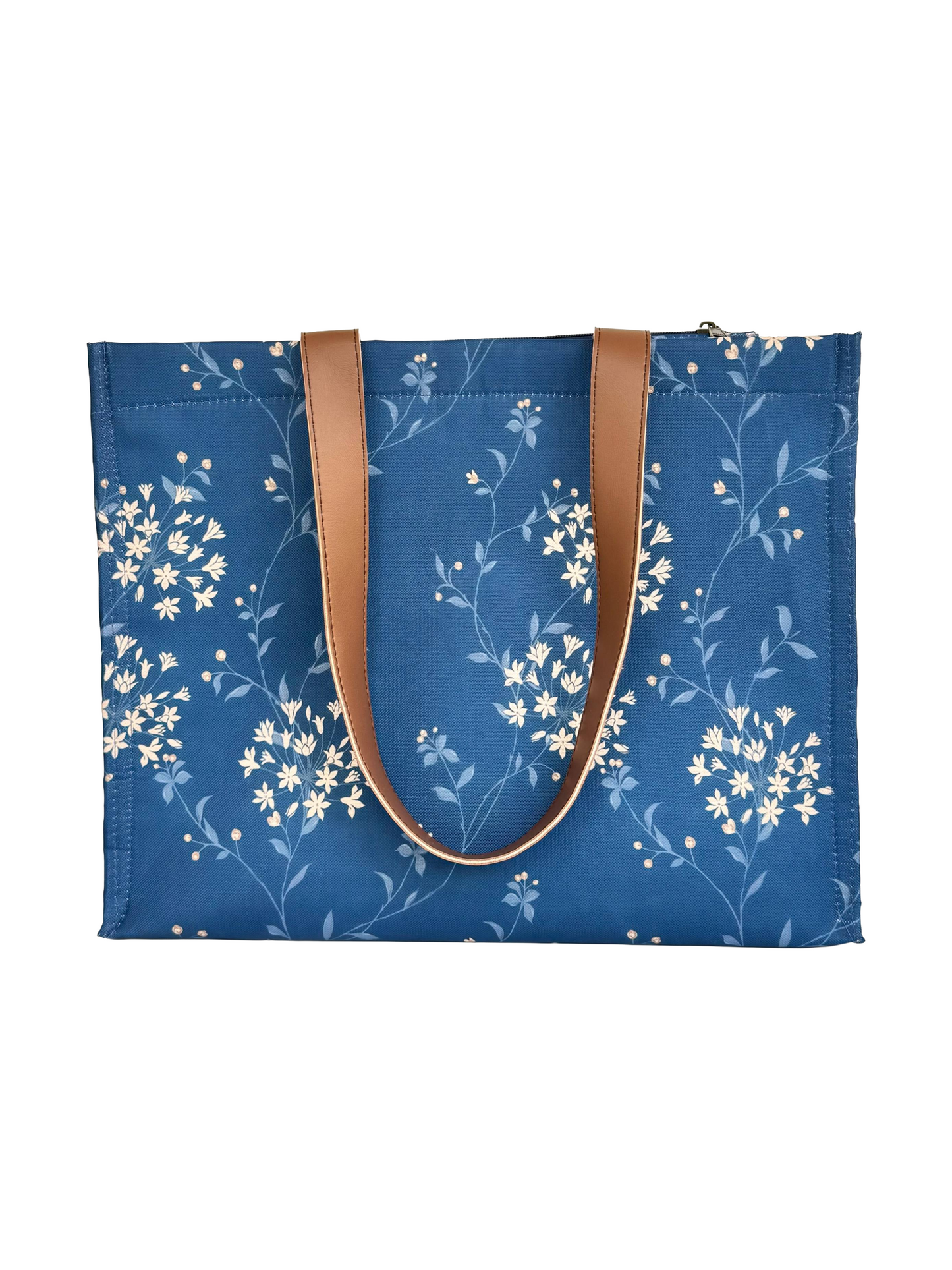 Box Tote - Indigo Bloom