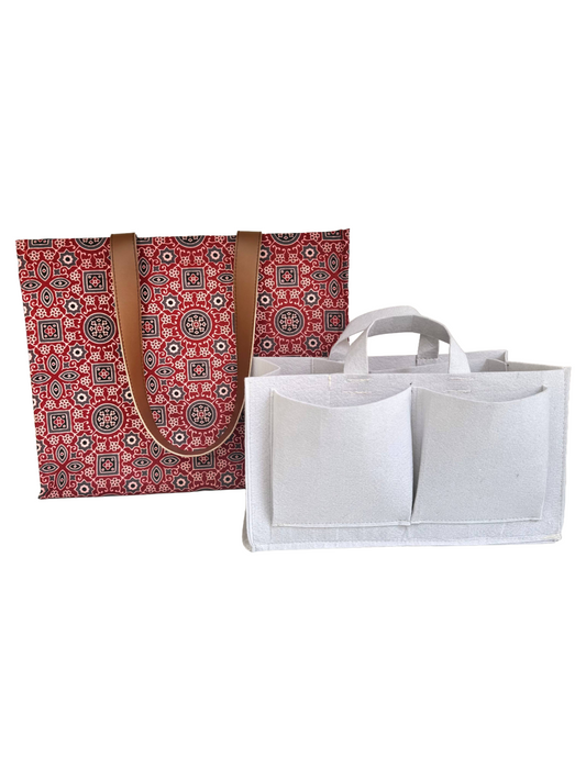 Mommy Bag- Royal Ajrakh