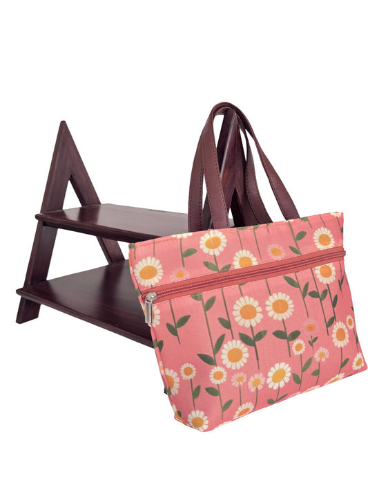 Peach Daisy Mini Bag