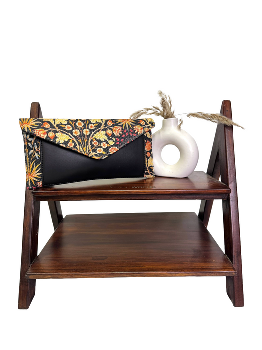 Golden Bloom Envelope Wallet