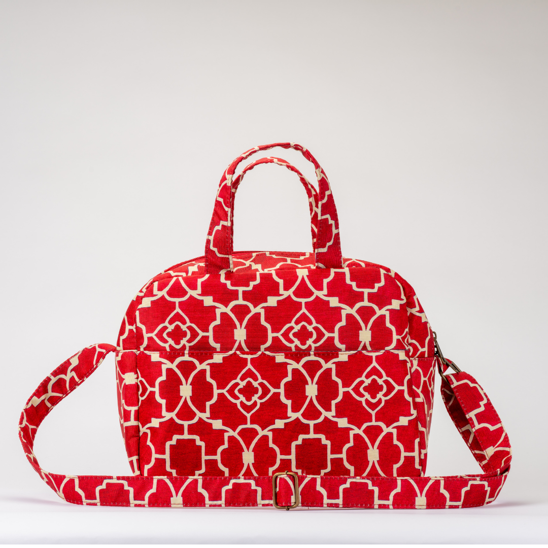 Mini Mommy Bag - Crimson Mosaic