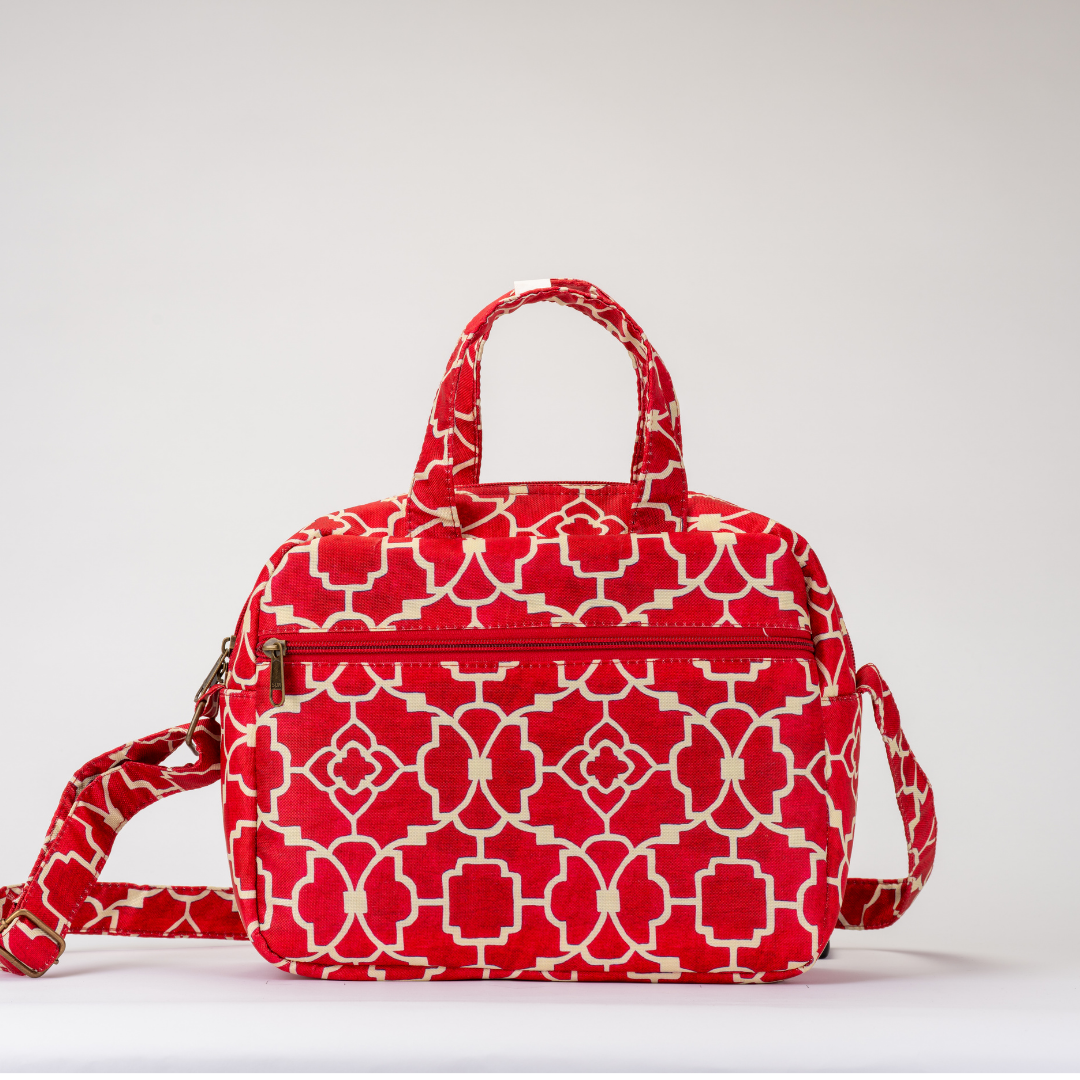 Mini Mommy Bag - Crimson Mosaic