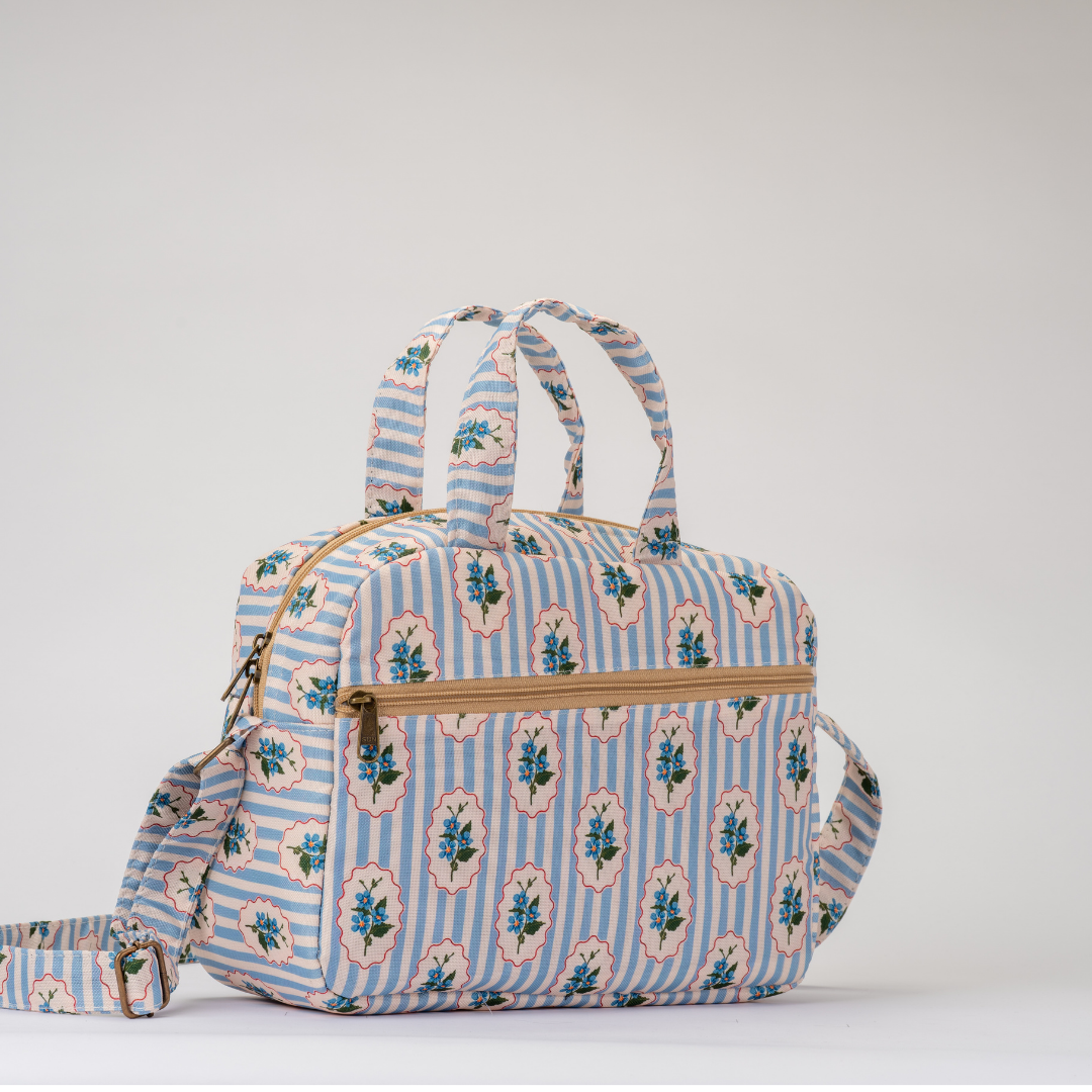 Mini Mommy Bag -  Floral Duffle