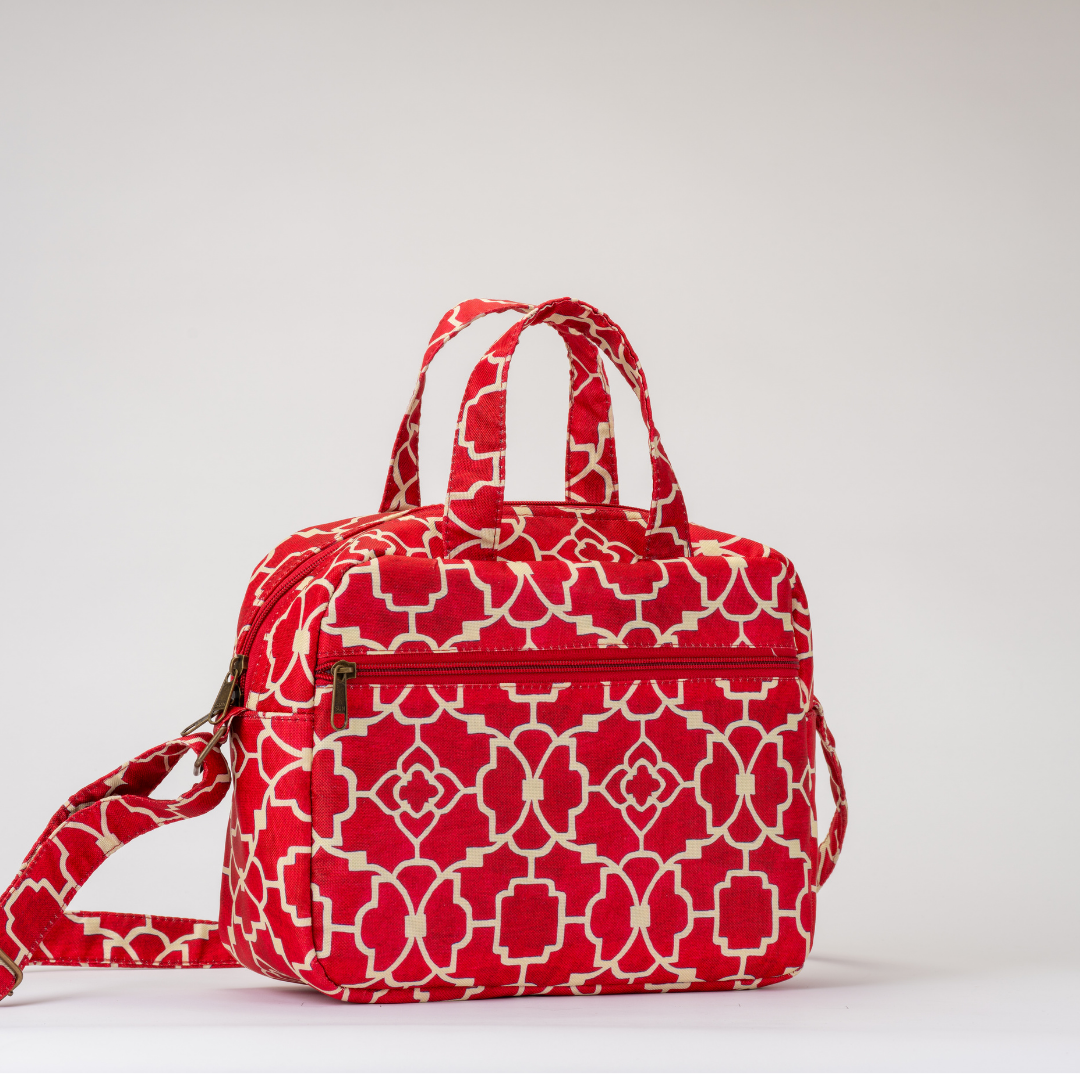 Mini Mommy Bag - Crimson Mosaic