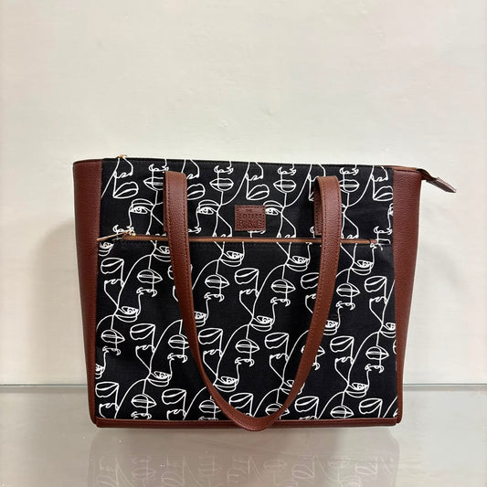 Office Bag 2.0 - Doodle face Tote