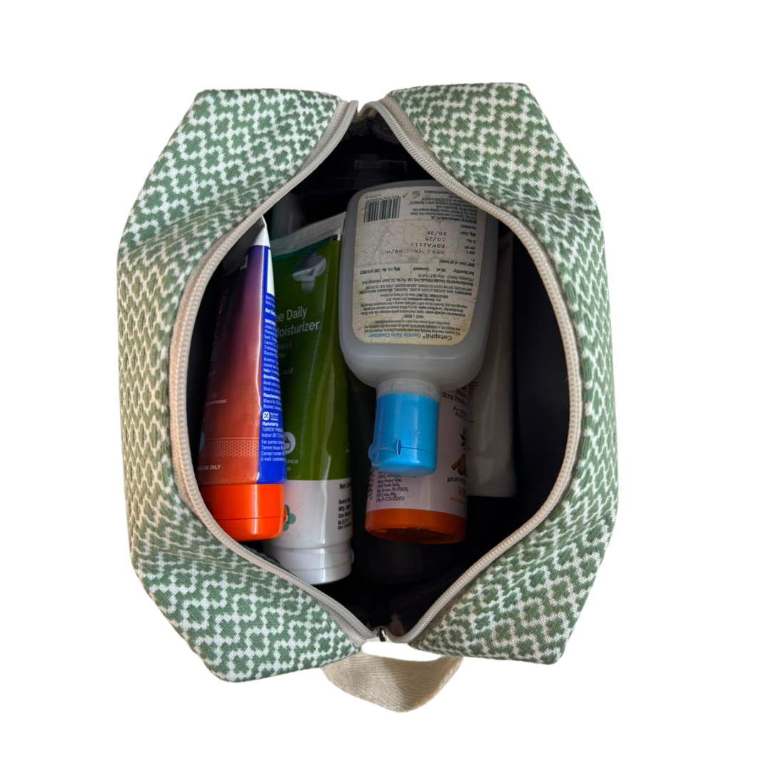 Vanity Pouch – Dotted Beige
